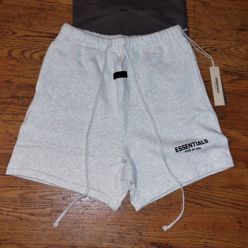 Essentials Gray Sweat Shorts